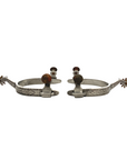 AJ Tack Youth Stainless Steel Flower Engraved Spurs