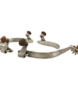AJ Tack Youth Stainless Steel Flower Engraved Spurs