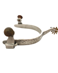 AJ Tack Youth Stainless Steel Flower Engraved Spurs