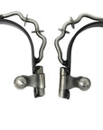 AJ Tack Ladies Black Bumper Spurs with Rowels