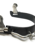 AJ Tack Men's Black Bumper Spurs with Rowels