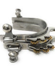 AJ Tack Men's Horizontal Brass Rowels Bumper Spurs