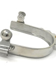 AJ Tack Men's Horizontal Brass Rowels Bumper Spurs