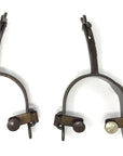 AJ Tack Men's Antique Brown Cross Offset Spurs