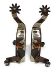 AJ Tack Men's Praying Cowboy Spurs with Copper Cross