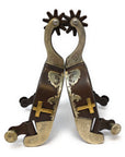 AJ Tack Praying Cowboy Antique Brown Spurs