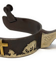 AJ Tack Praying Cowboy Antique Brown Spurs