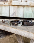 AJ Tack Praying Cowboy Antique Brown Spurs