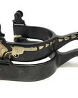 AJ Tack Men's Antique Brown Revolver Spurs