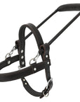 HILASON Guide Dog Harness Brown Padded Genuine Leather with Handle Brown | Dog Harness with Adjustable Straps | Dog Harness with Handle for Training | Breathable Dog Harness | Therapy Dog Harness
