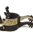 AJ Tack Youth Antique Brown Three Cross Spurs
