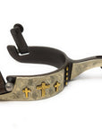 AJ Tack Triple Cross Antique Brown Spur
