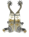 AJ Tack Men's Sweet Iron Triple Cross Spurs