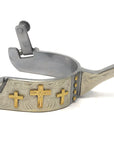 AJ Tack Men's Sweet Iron Triple Cross Spurs
