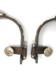AJ Tack Ladies Antique Brown Three Cross Bumper Spurs