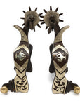AJ Tack Men's Bucking Bronc Engraved Spurs