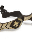 AJ Tack Men's Bucking Bronc Engraved Spurs