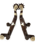 AJ Tack Youth Antique Brown Steer Head Spurs