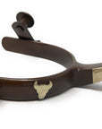 AJ Tack Youth Antique Brown Steer Head Spurs