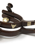 AJ Tack Youth Antique Brown Steer Head Spurs