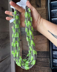 Jade Dye Green & Sterling Silver Pearl Necklace – 21 ¾” Plus Extender