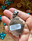 Complete Squash Blossom Set – Kingman Turquoise – Sterling Silver – Navajo Made by Wilson Dawes