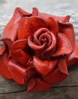 Hand Painted Leather Flowers - Roses