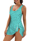 Cattle Brands Skirted Swimsuit