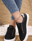 Harper Quilted Lace Up Sneakers
