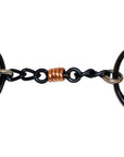 AJ Tack Sweet Iron Six Three Piece Copper Dogbone Chain Gag Bit