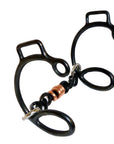 AJ Tack Sweet Iron Six Three Piece Copper Dogbone Chain Gag Bit