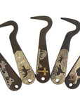 AJ Tack Antique Brown Steel Hoof Pick