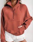 Fleece Lined Zip-Up Sweatshirt