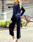 Mary Velvet Ruffled Two Piece Set
