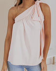 Chana Tie On Shoulder Sleeveless Top