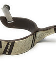 AJ Tack Men's Western Engraved Rock Grinder Spurs
