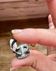 Ring - Size 5 1/2 -Red Spiny & Sterling Silver