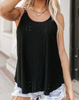 Meadow Eyelet Strappy Scoop-Neck Tank Top