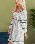 Nicole Floral Square Neck Dress