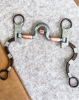 AJ Tack Engraved Spoon Bit with Copper Barrels