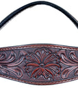 Western Horse Headstall Tack Bridle American Leather Hand Carved Hilason