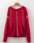 Olivia Knit Drawstring Hooded Sweater