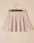 Corded Top and Ruffle Mini Skirt Set
