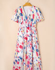 Nyomi Short Puff Sleeve Tiered Maxi Dress