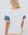 Kensley Patchwork Side Split Tunic Top