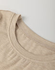 Solid Ruched Puff Sleeve T-Shirt