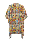 Vintage Rodeo Poster Duster Kimono Coverup Women's Long Cover Up