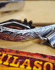 Hilason Stainless Steel Ladies Roping Spurs With 10 Points Solid Brass Rowel