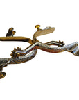 Hilason Stainless Steel Ladies Roping Spurs With 10 Points Solid Brass Rowel