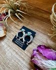 Naja Stud Earrings with Kingman Turquoise – Sterling Silver